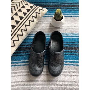 Dansko Black Clogs 38